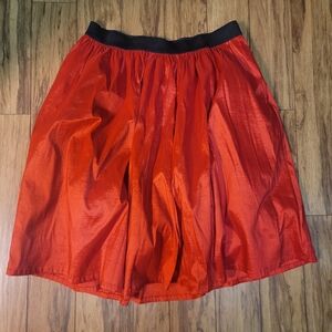 Torrid Vibrant Red A-Line Skirt With Tulle